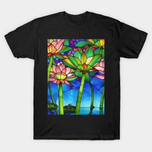 Stained Glass Waterlily T-Shirt